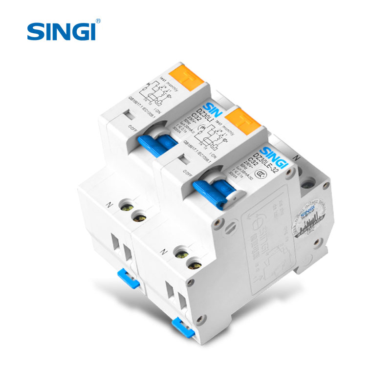 Disjuntor de corrente residual DZ30LE-32 RCBO com proteção contra sobrecorrente